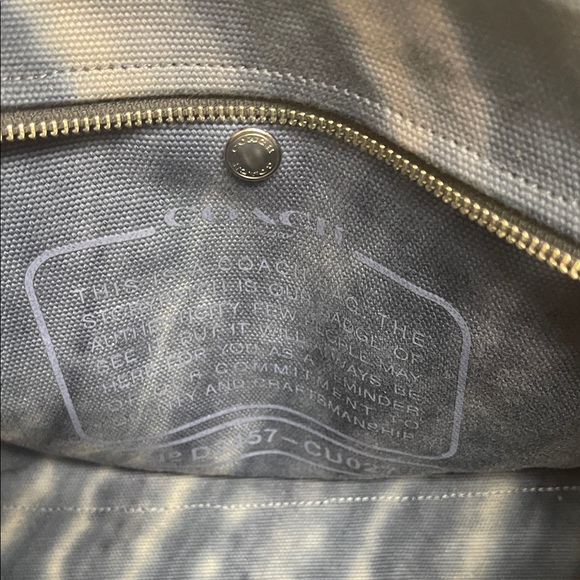 NWOT Coach Blue Tie-Dye Tote Bag - Picture 11 of 16